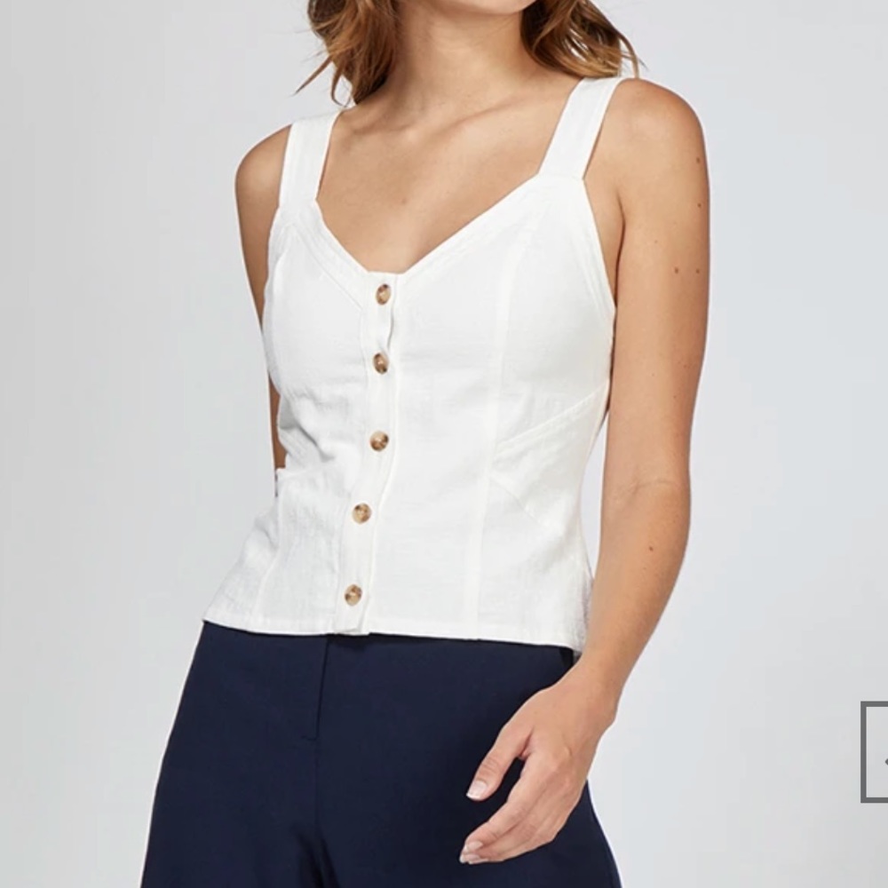 Button tank by Greylin